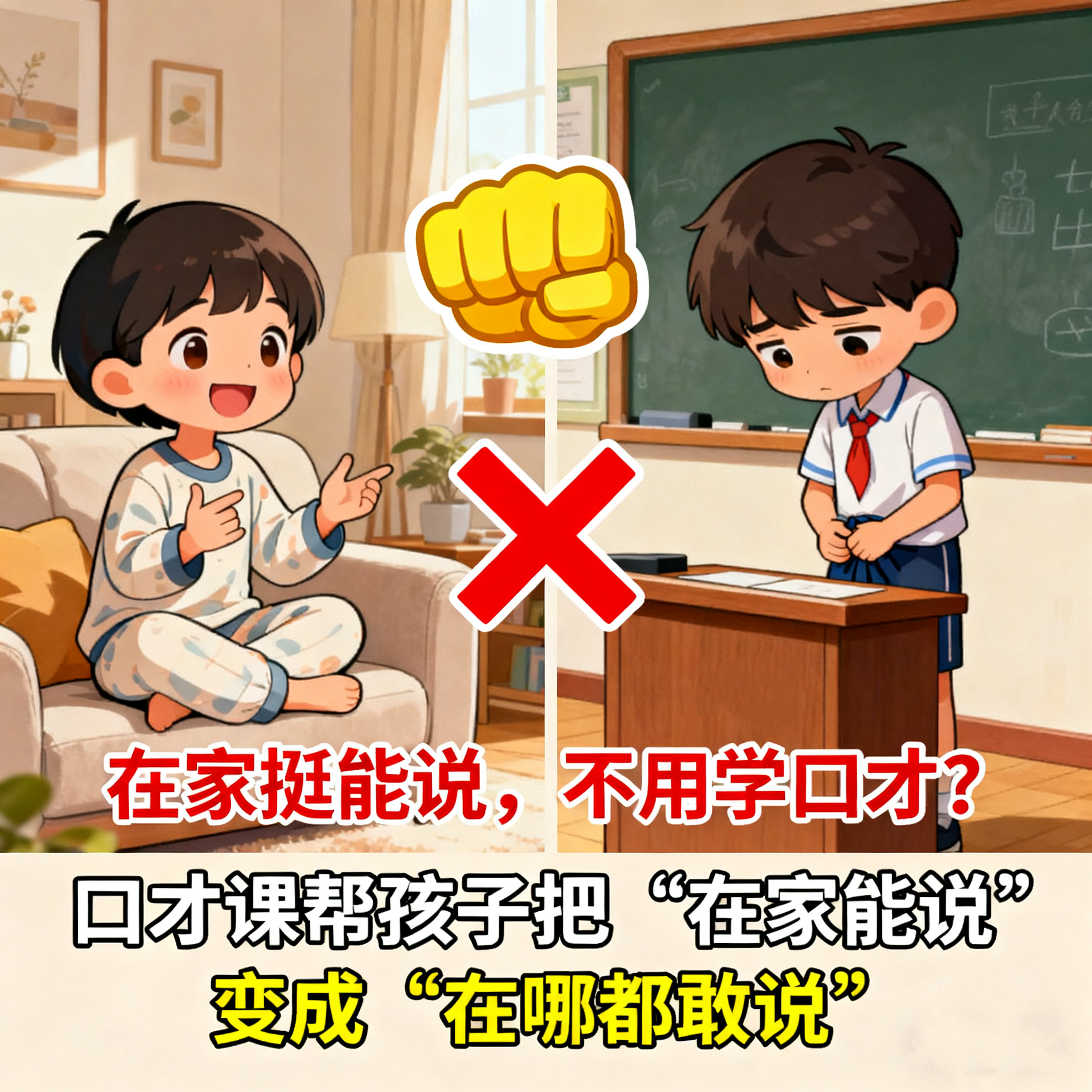 孩子在家挺能说，还用学口才吗？